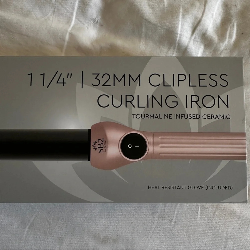 SB2 Sutra Clipless Curling Iron with Heat Protector Glove - NEW - Picture 4 of 7